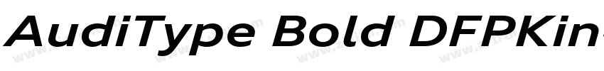 AudiType Bold DFPKin字体转换 AudiType Bold DFPKin字体转换